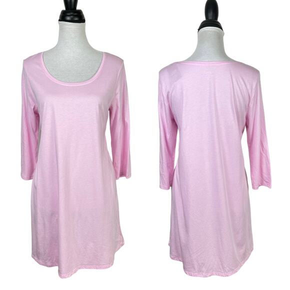 J. Jill Pure Jill NWT Light Pink Ballet Sleeve Soft Casual A-line Tunic - Picture 1 of 9